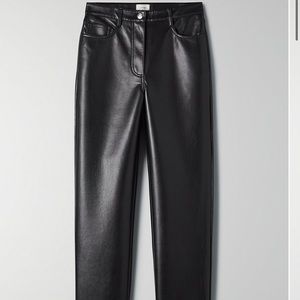 Melina Aritzia Leather Pants never worn, tags off